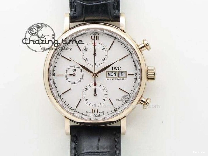 MIROTIME 0824 Stretchable Pilot Chrono 2016 IW377719 ZF 1:1 Best Edition Gray Dial on SS Bracelet A 7135
